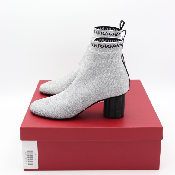 Salvatore Ferragamo Capo Flower Heel Ankle Booties - Picture 4 of 7